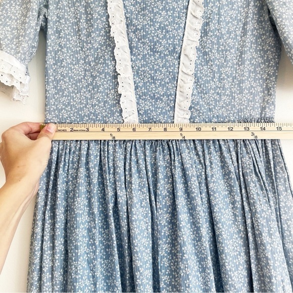 VINTAGE prairie dress cottagecore floral maxi renaissance Yellowstone country - Picture 13 of 16